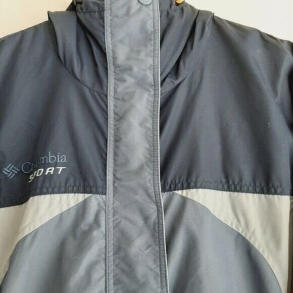 COLUMBIA Sport Windbreaker Jacket - Double Zip-up Sz S Flawed - Picture 5 of 16